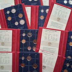 (9) x Netherlands Proof Coin Sets 1988 1990 1992