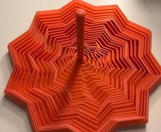 Large 16cm Articulated Star Fidget Bambulab Rosa Pink Sensory ASMR