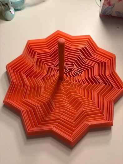 Large 16cm Articulated Star Fidget Bambulab Rosa Pink Sensory ASMR