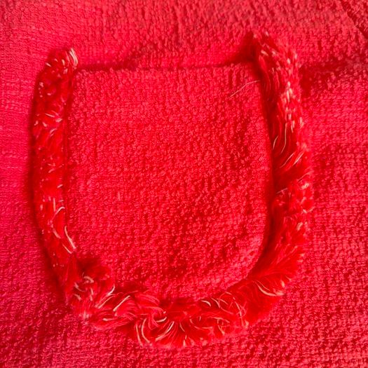 Red Tweed Fringe Blazer size 10 BY VERY