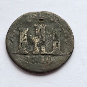 Gibraltar 1 Quarto 1810 Robert Keeling