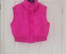 Ladies cropped gilet