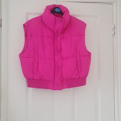 Ladies cropped gilet