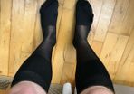 Sheer Socks Over The Calf for Men