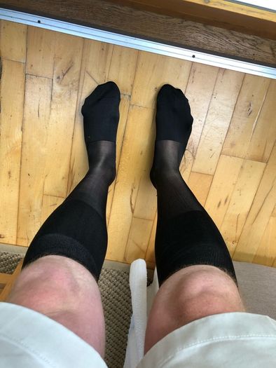 Sheer Socks Over The Calf for Men