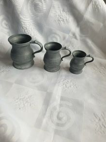 Vintage Pewter  Pub Measures