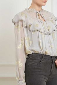 Needle & Thread lurex butterfly blouse Sz 12 - Bnwt Rrp 206