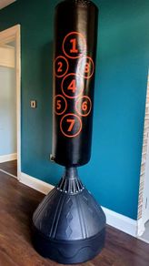 freestanding punch kick bag designed for boxing and martial arts training