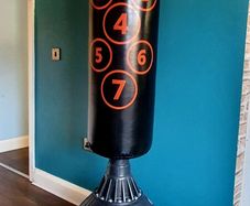 freestanding punch kick bag designed for boxing and martial arts training