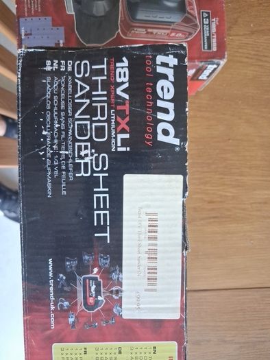 Trend Sander 18v/third Sheet Bare Unit T18s Tssb (body Only)