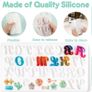 182Pcs Silicone Alphabet Resin Molds Kit, Letter Silicone Mould for Crafts Epoxy Resin Casting Molds Keychain Making Set, DIY Letter Keychain Pendant Hanging Ornaments Jewelry Resin Moulds (FREE POSTAGE) Image 3