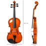 4/4 Full Size Violin Set - Orange Image 3