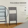 Folding Rattan Bistro Set Image 5
