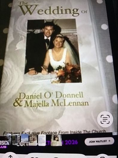 Daniel O'Donnell VHS Video - The Wedding of Daniel O'Donnell and Majella McLennan