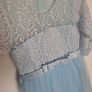 Blue Lace Flower girl dress 9-10 Image 2