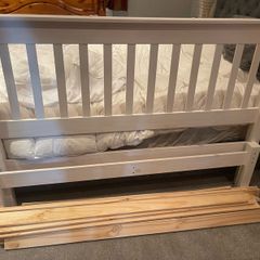 Good Sturdy White 4Ft 6 Double Bed Frame - Can Deliver