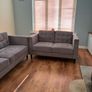 2 Seater and 3 seater grey sofas Image 5