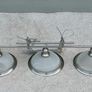 Bistro Ceiling Light, Satin Silver, 3 bulb Image 3