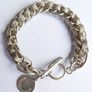 Vintage 925 Sterling Silver Fancy Weave Bracelet Length 8,5" - 34,8g Image 6