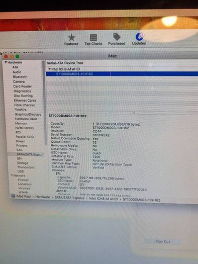 Apple iMac (Early 2008, 20") 2.66gHz Core 2 Duo, 2 GB RAM, 1.0TB HD