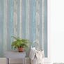 Shabby Chic Blue Wooden Effect Wallpaper (FREE POSTAGE) Image 3
