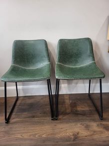 Leatherette Chairs x2