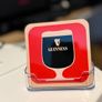 Guinness 1960's Stemmed Glass Design Coaster Image 2
