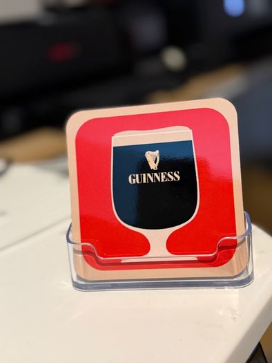 Guinness 1960's Stemmed Glass Design Coaster