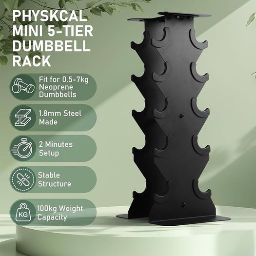 Dumbbell Rack Heavy Duty Steel, 3-Tier/ 5-Tier/ 6-Tier Weights Storage Dumbbell Stand, Dumbbell Tree Stand Weights Holder for Home Gym