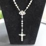 Vintage 925 Sterling Silver Filigran Rosary Image 2