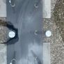 Glass/chrome coffee table Image 4