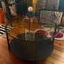 Black Glass Coffee Table Image 2