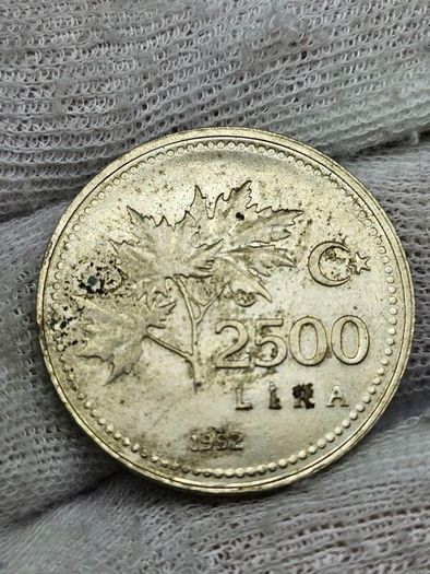 Turkey 2500 Lira 1992