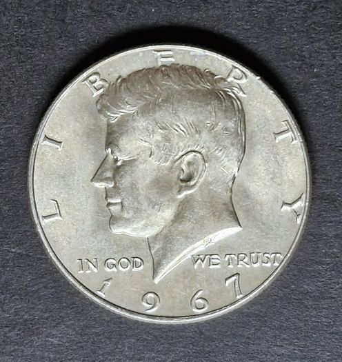 USA 1967 Kennedy half  Silver dollar Unc coin