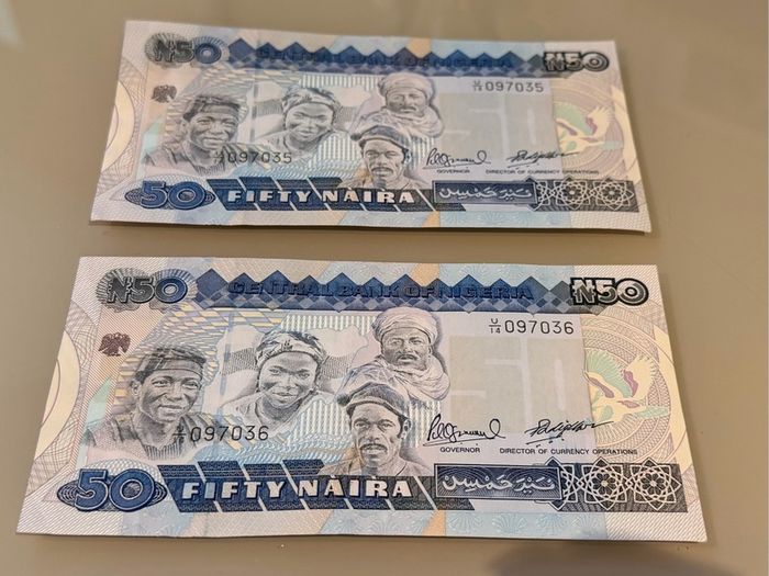 Nigerian Currency - Naira 10, 20 and 50