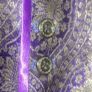 Mens Purple & Gold Printed Silk Brocade  Bundi Waiscoat Image 6