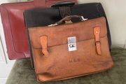 Three Vintage Leather Satchels/Briefcases