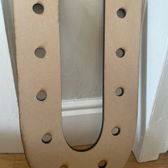 Wooden letter U