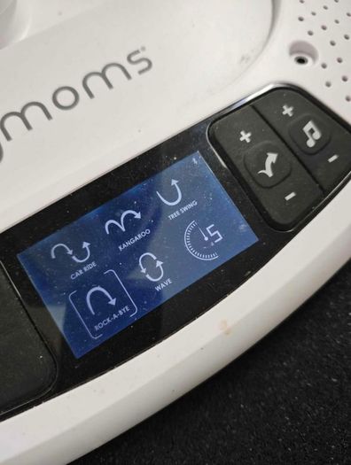 4MOMS baby rocker silver plush