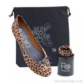 Brand new Rollasole Women Shoes Brown Leopard Print size UK7/8 EU41,5/42 Postage included