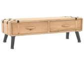 TV Cabinet Solid Fir Wood 120x33x35 cm