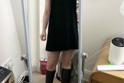 &amp; Other Stories Black Velvet Dress