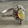 Ethiopian Opal Silver Ring Image 3