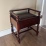 Antique Victorian Oak Piano Stool Image 7