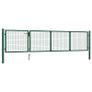 Garden Gate Steel 350x75 cm Green Image 2