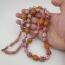 Antique Venetian Style Mix Eyes & Feather Desgin Glass Beads Necklace Image 10
