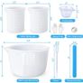 Silicone Measuring Cups, Resin Supplies with 600ml/20oz & 100ml Resin Mixing Cups, Easy to Clean, Durable & Flexible, Silicone Stir Sticks, Silicone Cups for Epoxy Resin Mixing (FREE POSTAGE) Image 2