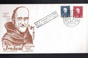 1957 Ireland 300th Anniversary of the Death of Fr. Luke Wadding F.F.M (Scholar &amp; Churchman) Commemorative Stamps Illustrated First Day Cover (FDC) with Baile Atha Cliath (Dublin) cancel