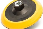Glass Polish GP12611 Hook and Loop Rotary Backing Pad with 5/8''-11 Thread Sanding Polishing Backer/Diameter 5 inch