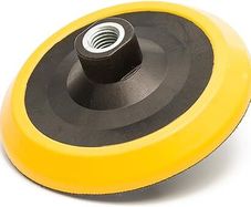 Glass Polish GP12611 Hook and Loop Rotary Backing Pad with 5/8''-11 Thread Sanding Polishing Backer/Diameter 5 inch